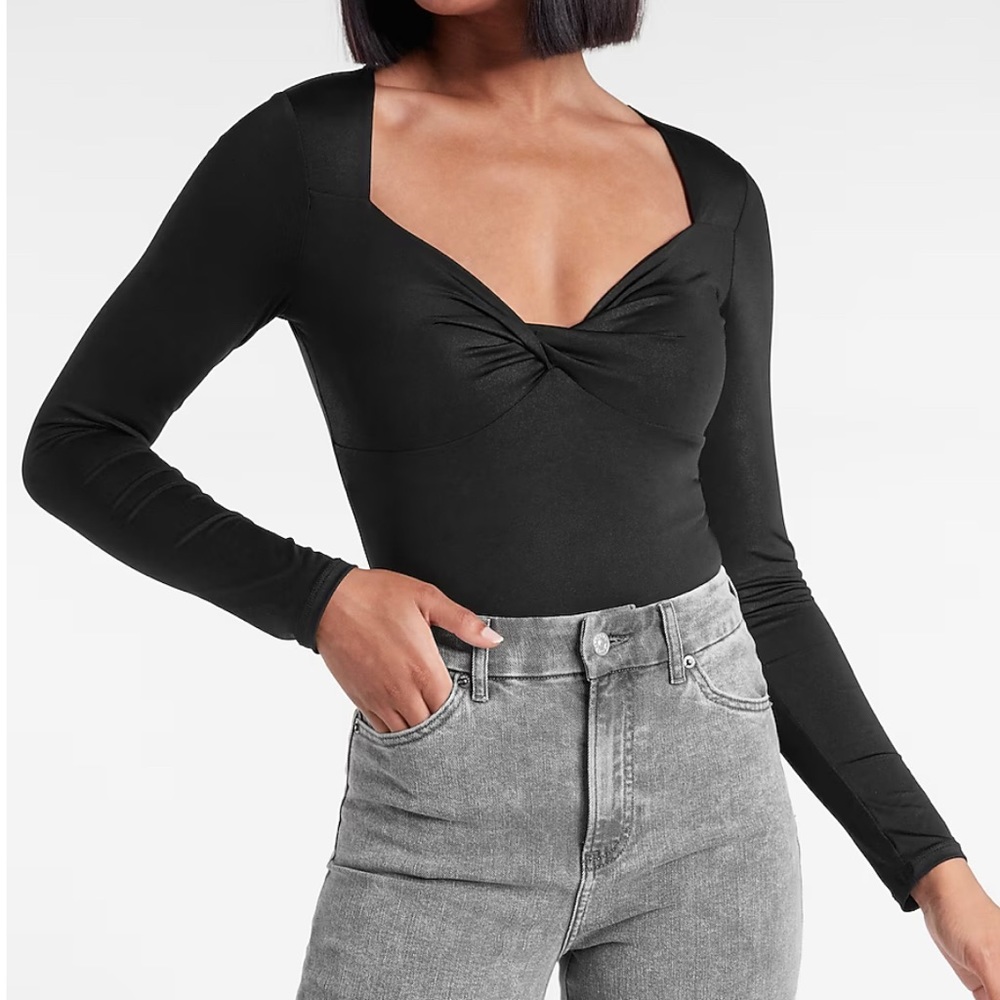 EXPRESS Body Contour Front Thong Bodysuit - Picture 5 of 5